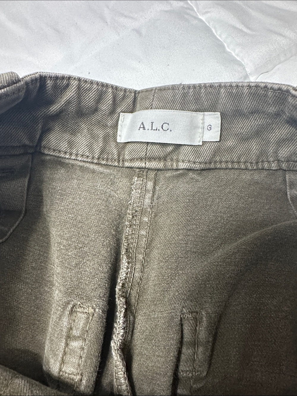 A.L.C. Olive-Tone Casual Trousers